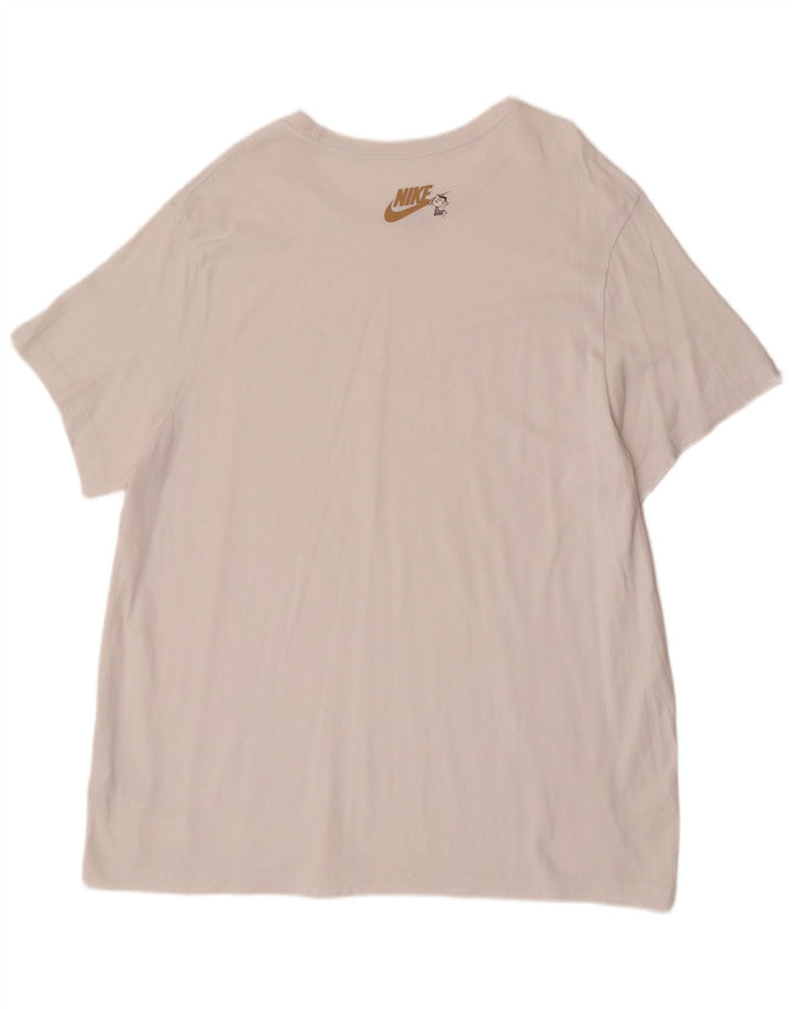 Nike Herren Grafik T-Shirt Top 2XL Weiße Baumwolle