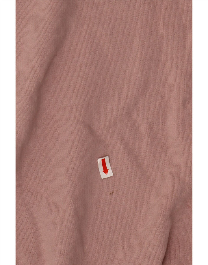 BENETTON Damen Grafik-Sweatshirt-Pullover UK 16 Large Pink