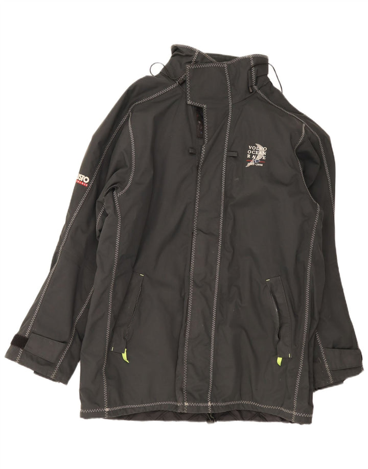 Musto Herren-Windbreakerjacke mit Kapuze, UK 40, Größe L, aus schwarzem Nylon