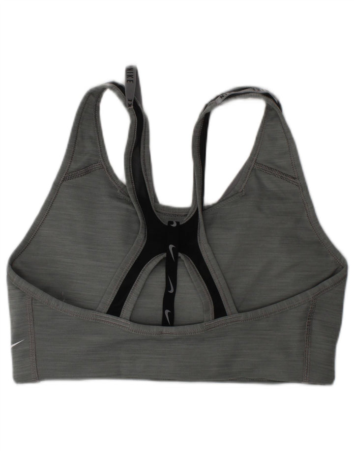 Nike Damen Graphic Sport-BH-Oberteil, Größe S, Grau, Sport