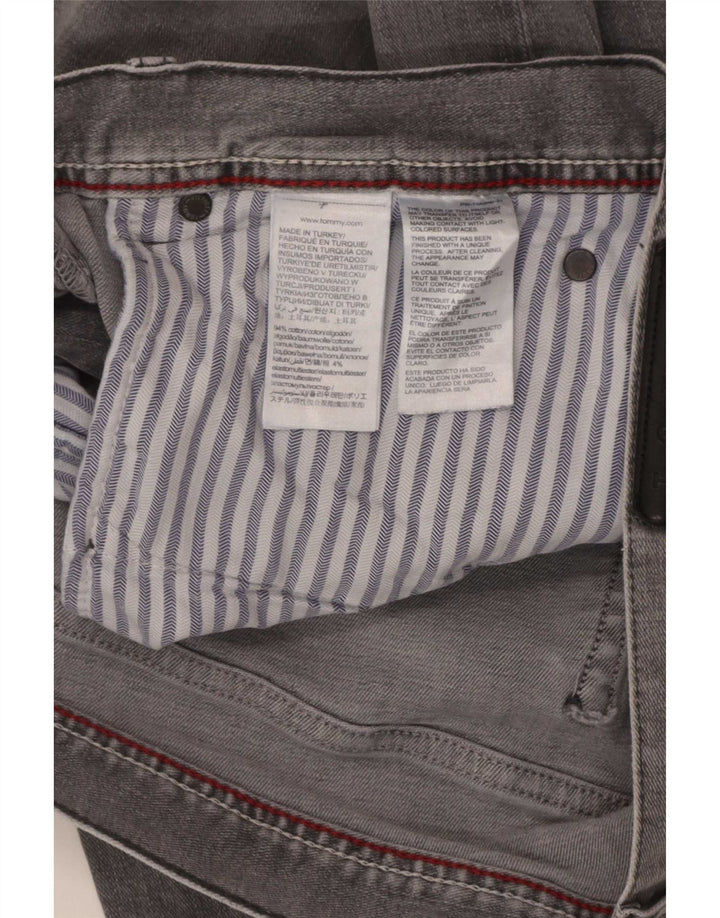 Tommy Hilfiger Herren Slim Jeans W36 L32 Graue Baumwolle