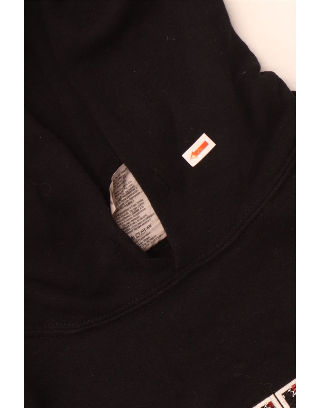 RUSSELL ATHLETIC Damen Southeast Graphic Kapuzenpullover UK 14 Medium Schwarz