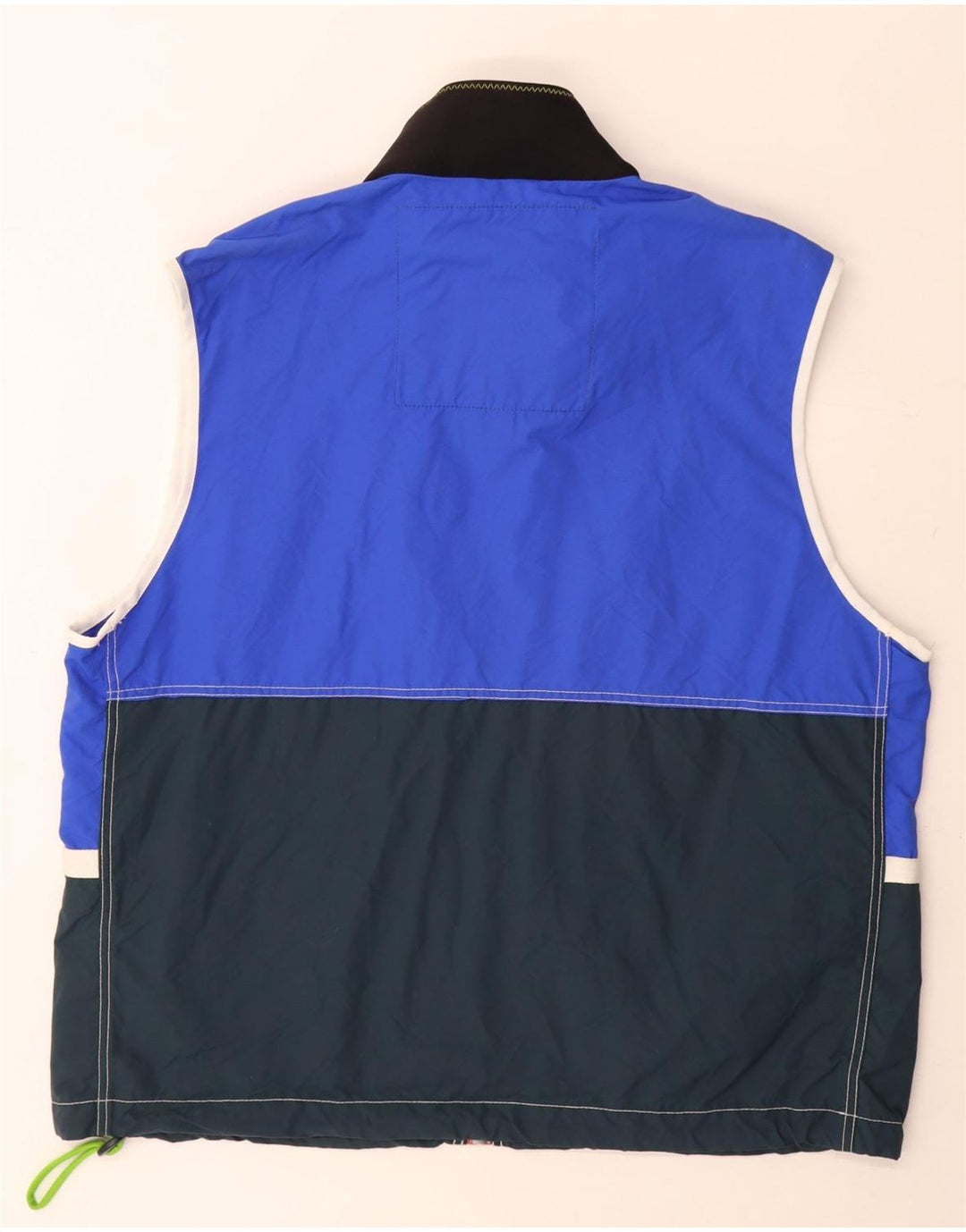 Murphy & Nye Herren-Gilet mit Grafik, UK 42, XL, blaues Colourblock-Polyamid
