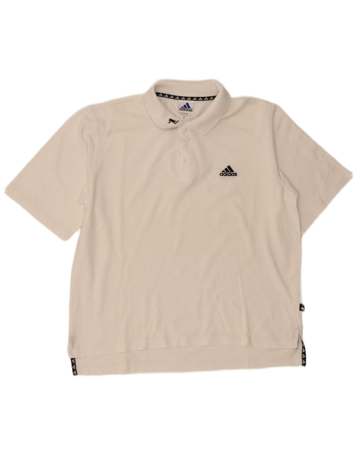 Adidas Herren Poloshirt Große weiße Baumwolle
