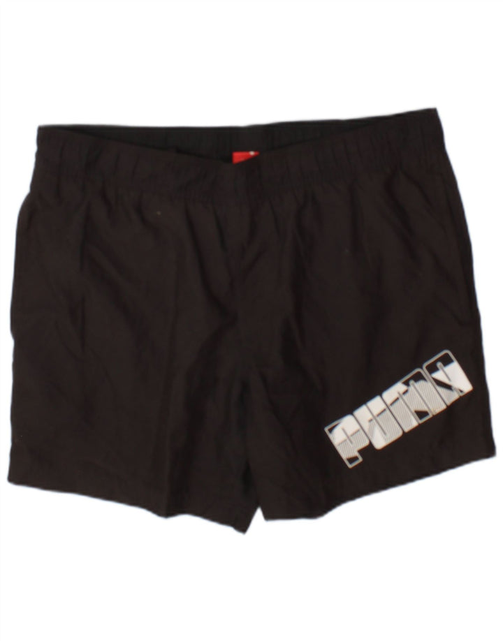 Puma Herren Graphic Sport Shorts Medium Schwarz Polyester