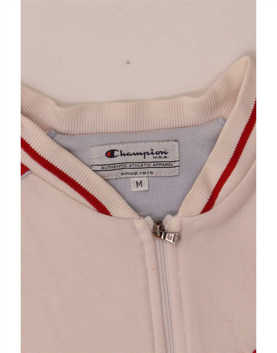 Champion Womens Michigan Trainingsanzug Top Jacke UK 12 Medium Weiß