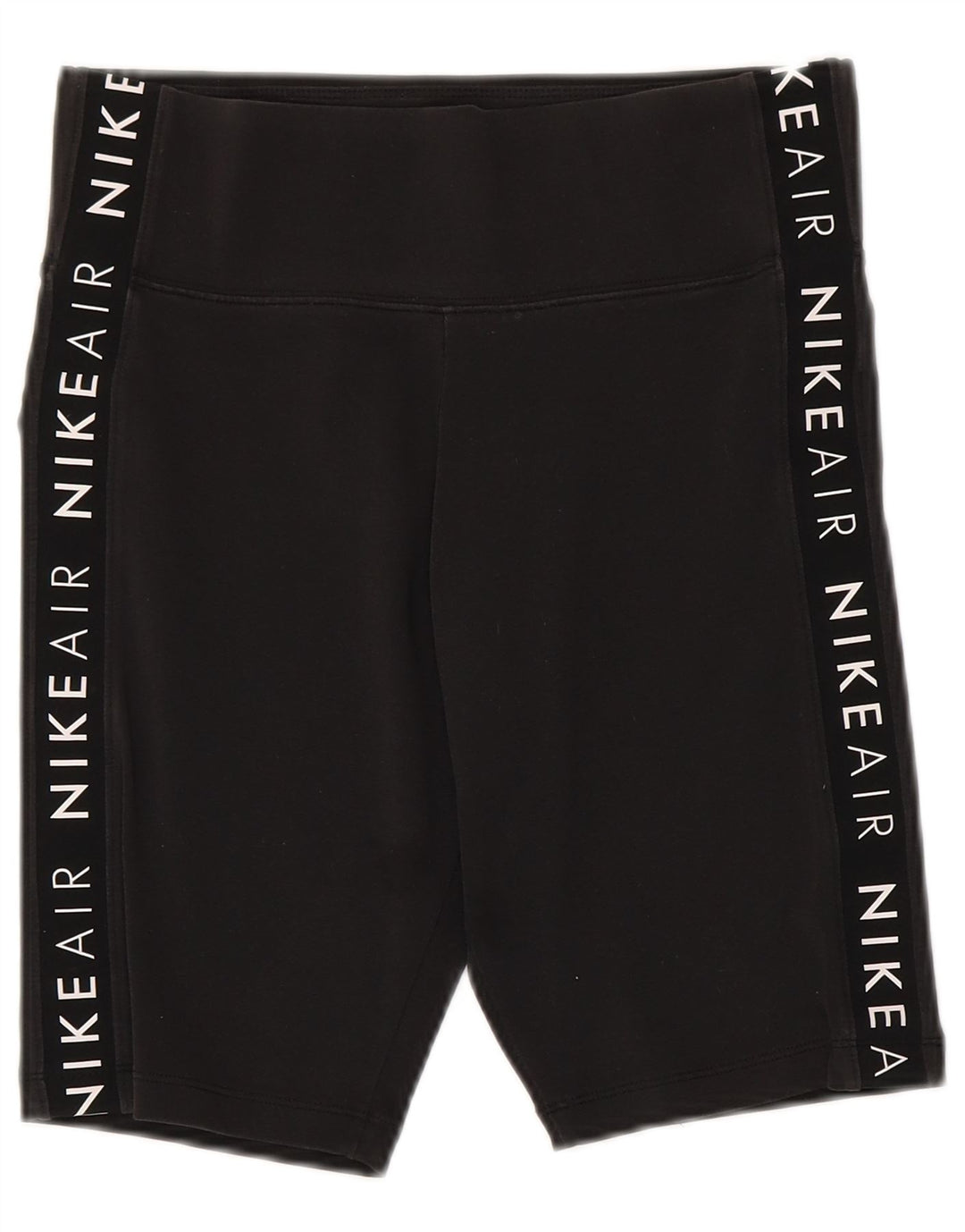 Nike Damen Graphic Sport Shorts UK 12 Mittelschwarze Baumwolle