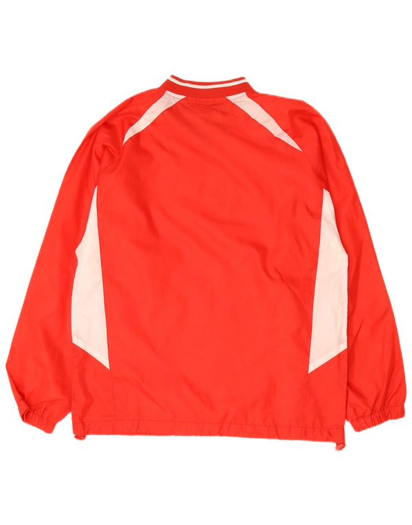 Umbro Mens Top Long Sleeve Small Red Colourblock Polyester