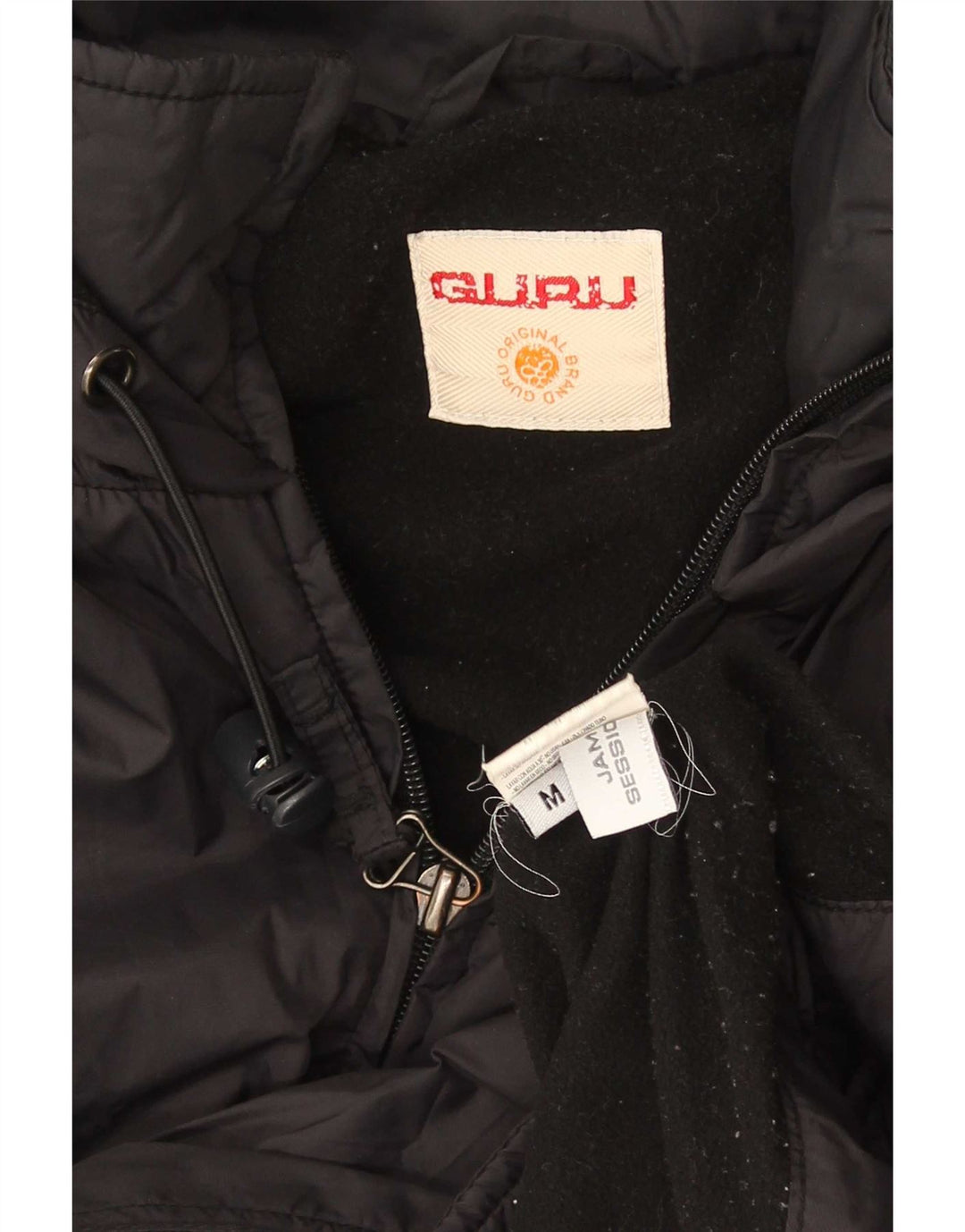 Guru gepolsterte Herrenjacke UK 38 Mittelschwarzes Nylon