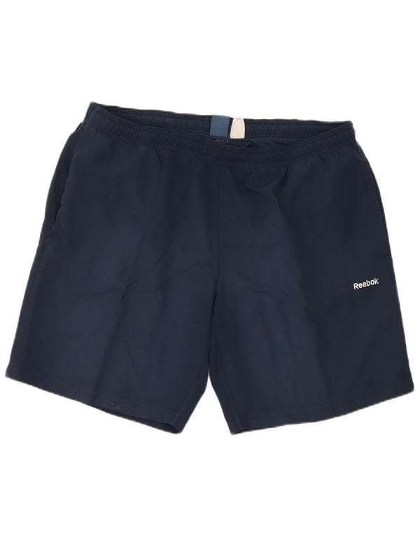Reebok Herren-Sportshorts, groß, marineblau, Polyester