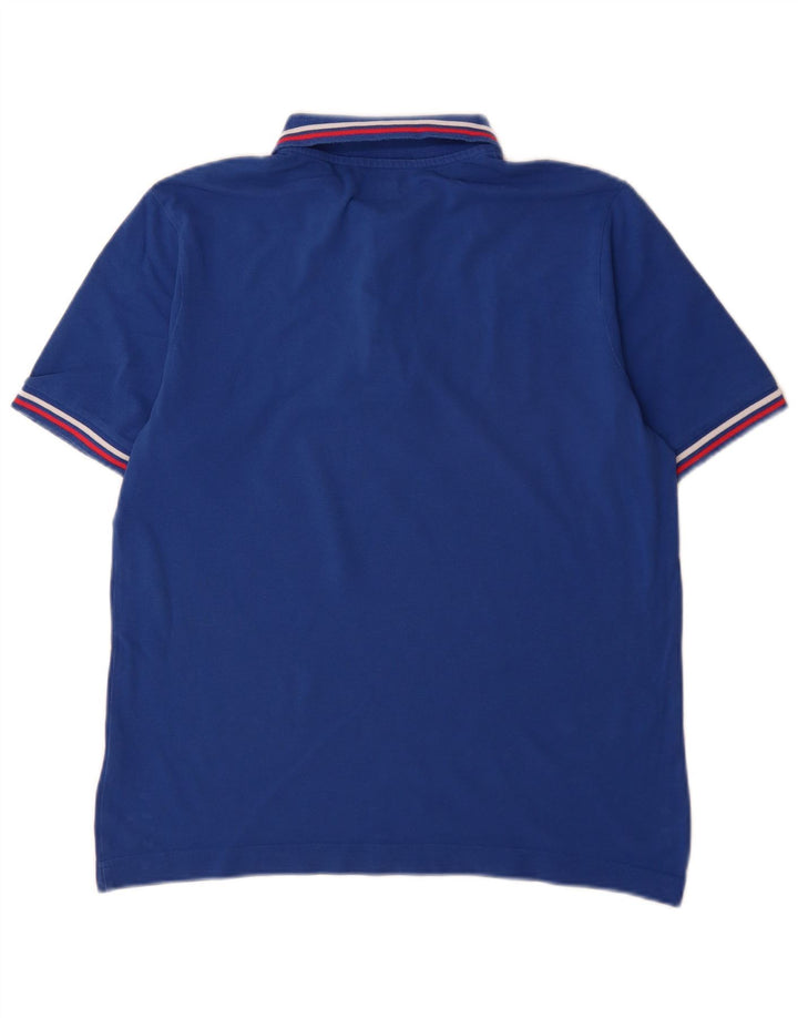 Kappa Herren-Poloshirt aus mittelblauer, gestreifter Baumwolle