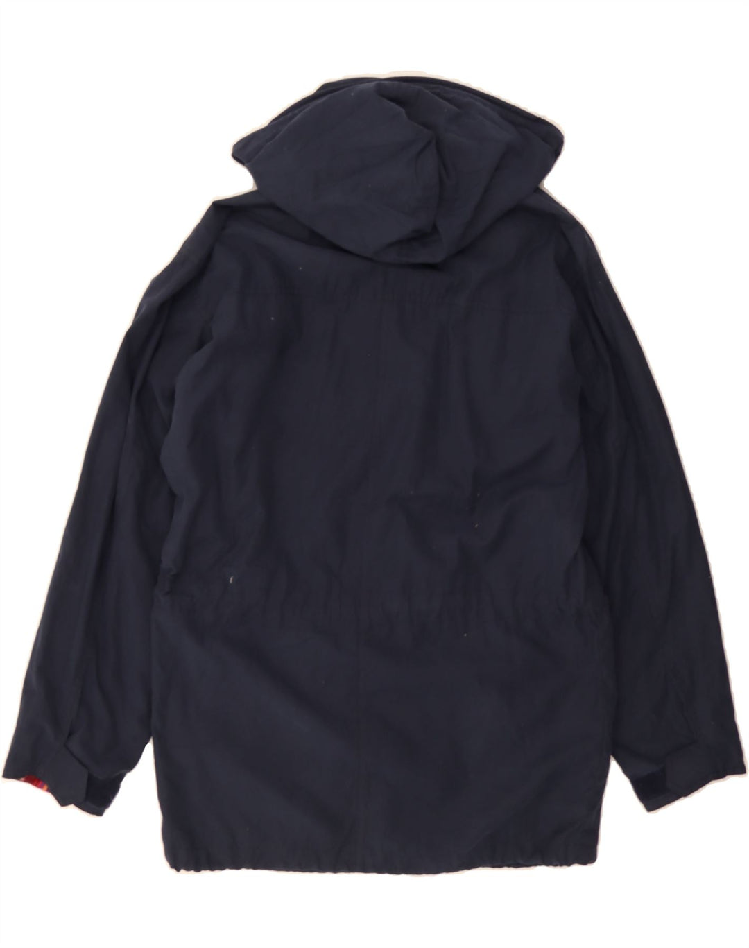 BAILO Womens Hooded Windbreaker Jacket EU 44 XL Navy Blue Cotton Vintage Bailo and Second-Hand Bailo from Messina Hembry 