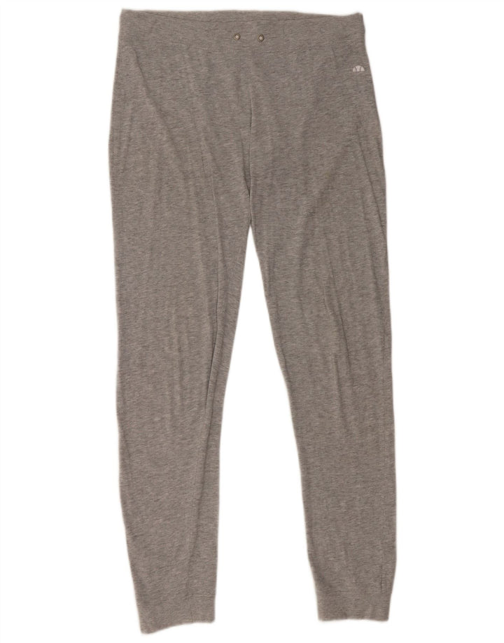 Ellesse Damen Leggings UK 16 Large Graue Baumwolle