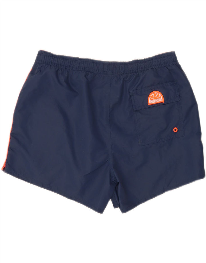 Sundek Herren-Badeshorts, groß, marineblaues Nylon