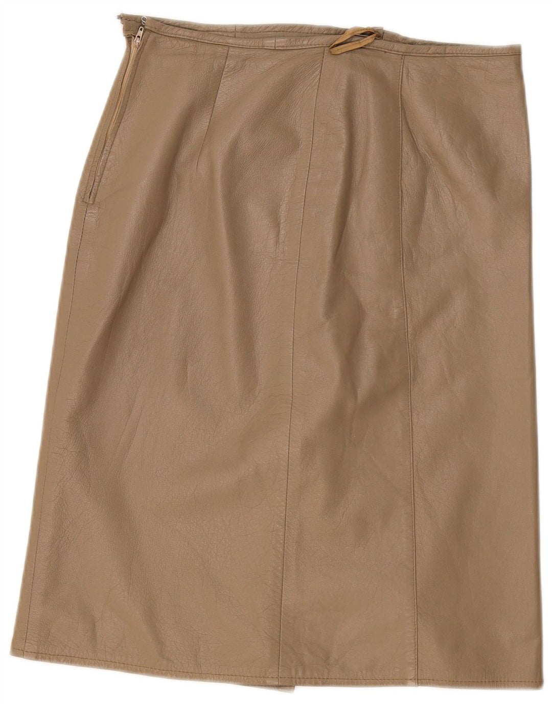 Vintage Damen Midirock W34 Groß Beige