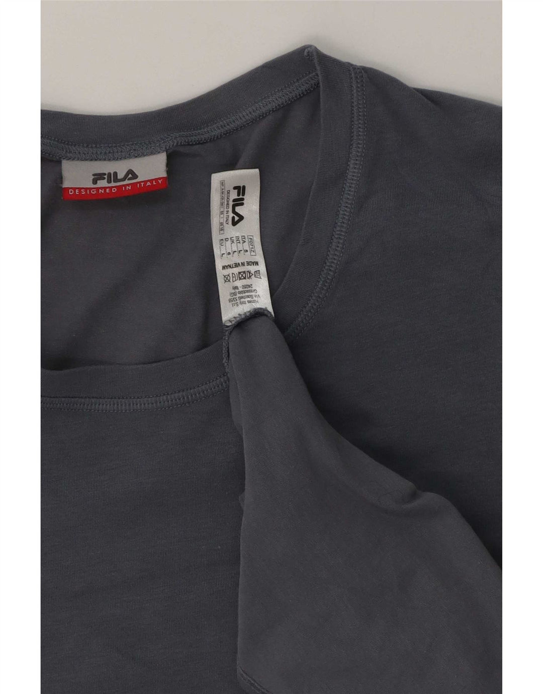Fila Herren T-Shirt Top Large Blau Baumwolle