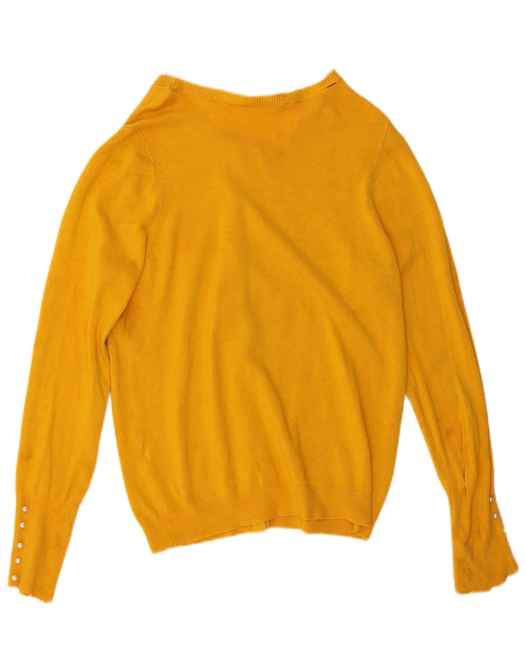 Zara Damen-Cardigan-Pullover UK 16 Large Gelb