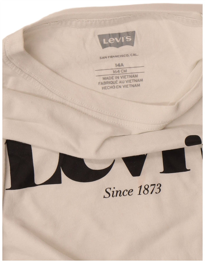 Levi's Jungen T-Shirt mit Grafik, 13–14 Jahre, Weiß