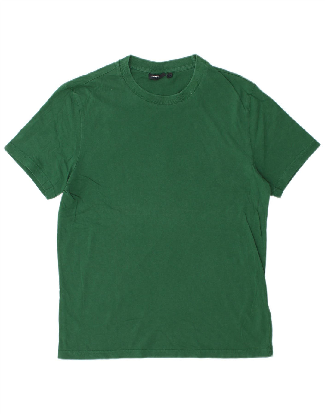 J.Lindeberg Herren T-Shirt Top Mittelgrüne Baumwolle