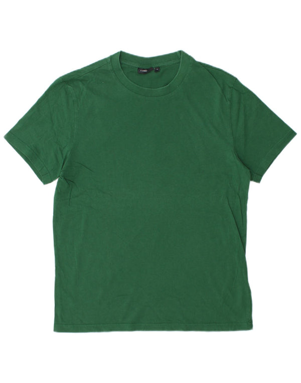 J.Lindeberg Mens T-Shirt Top Medium Green Cotton