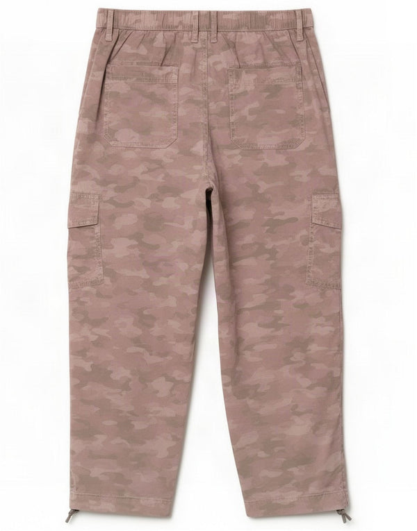 Marks & Spencer Damen Cargohose UK 12 Medium W30 L22 Pink Camouflage