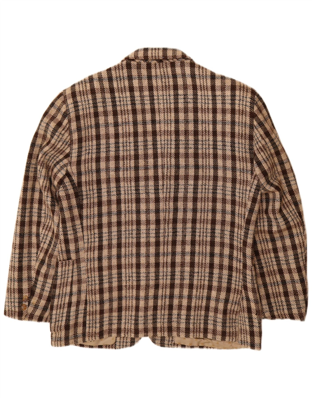 Carrera Herren-Blazer mit 2 Knöpfen, UK 38, mittelbraun kariert