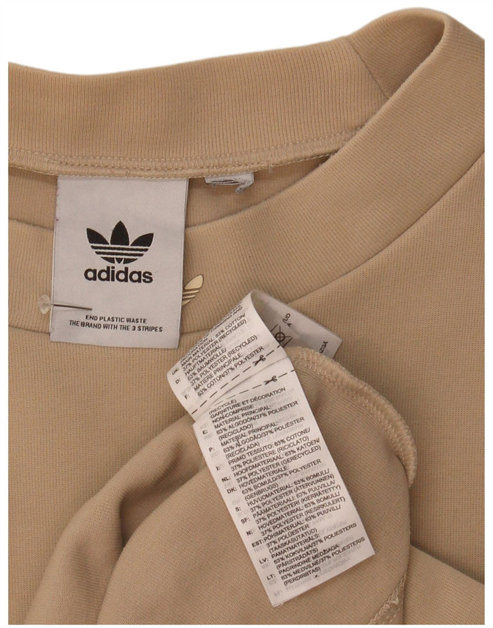 Adidas Herren Top Langarm XL Beige Baumwolle