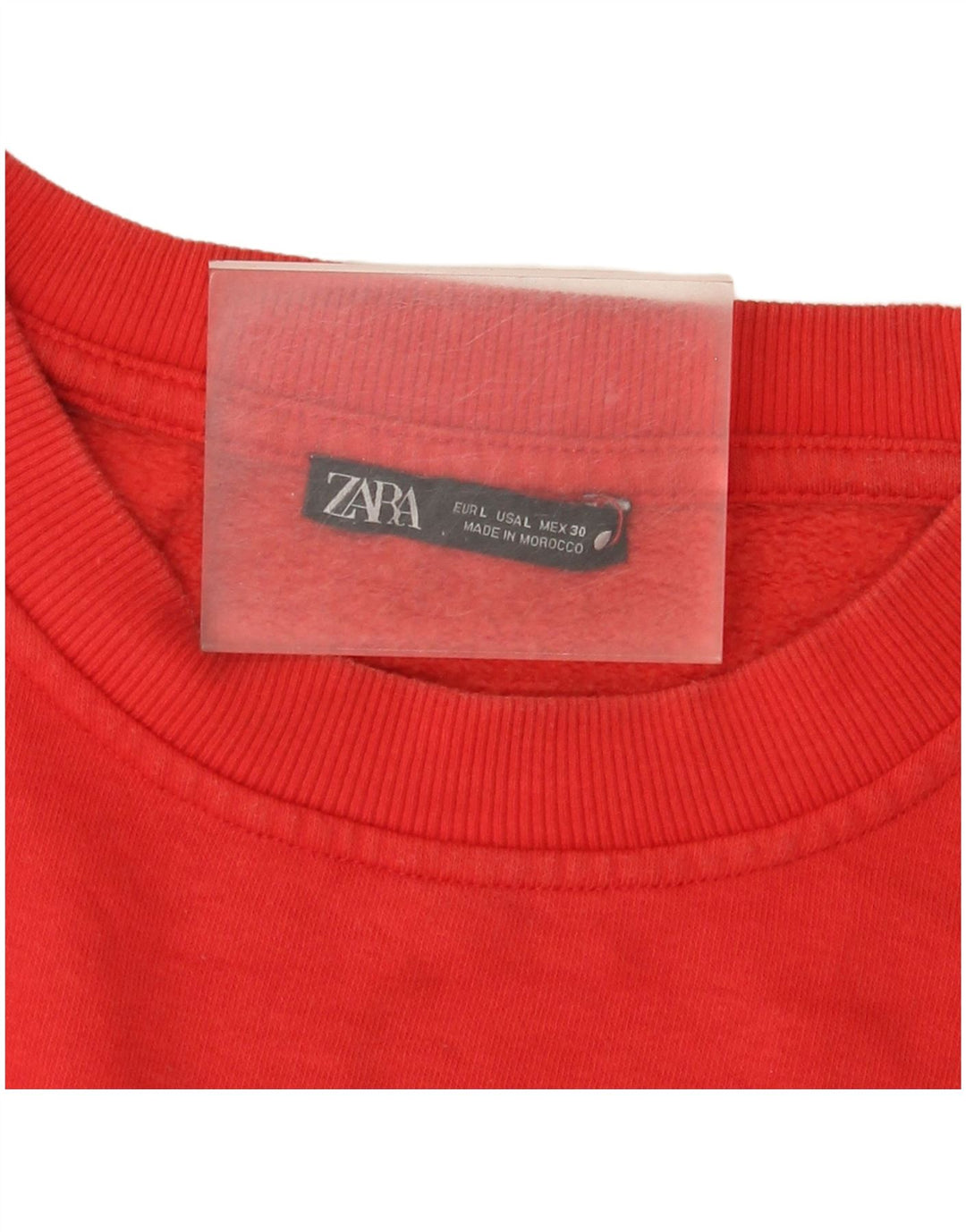 Zara Damen Sweatshirt Pullover UK 16 Large Rot