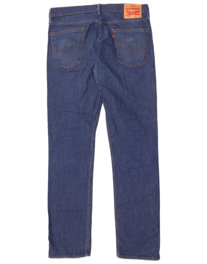 Levi's Herren 511 Slim Jeans 34 L34 Blaue Baumwolle