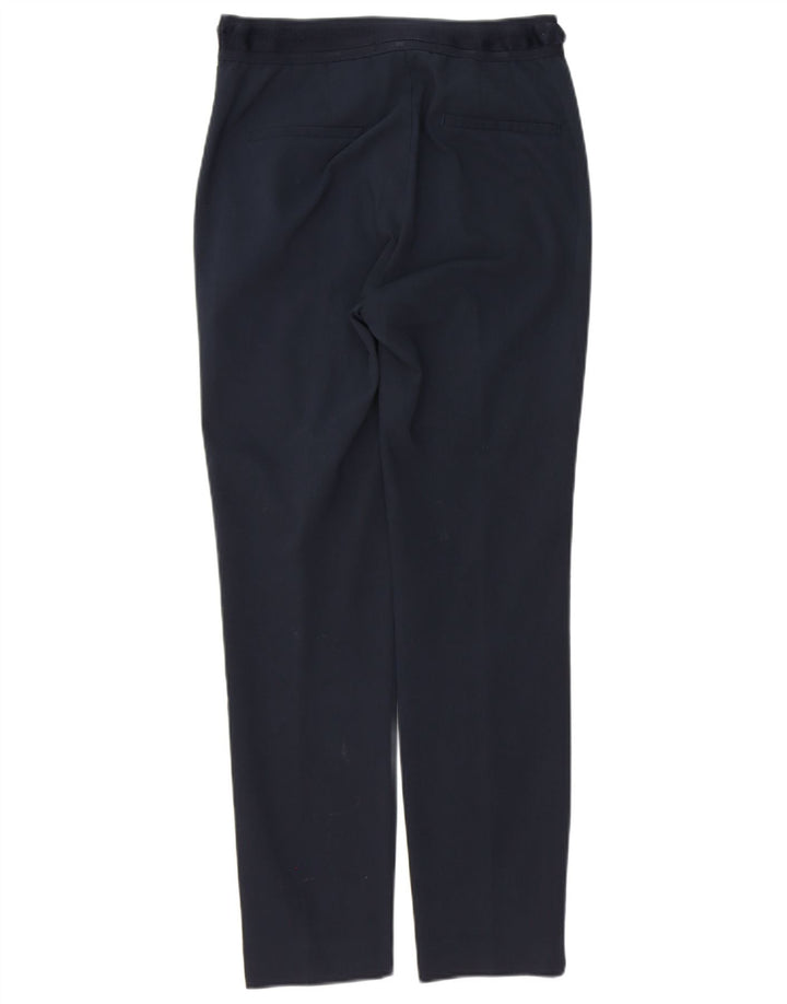 ZARA Womens Slim Chino Trousers Small W26 L27 Navy Blue