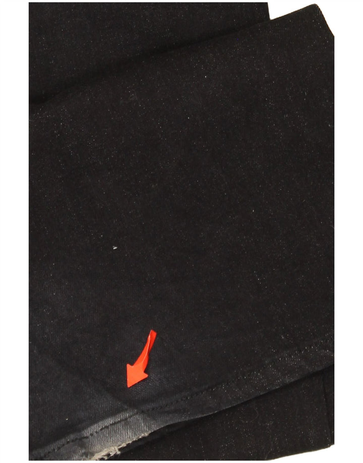 Roy Rogers Damen Schlagjeans W26 L35 Schwarze Baumwolle