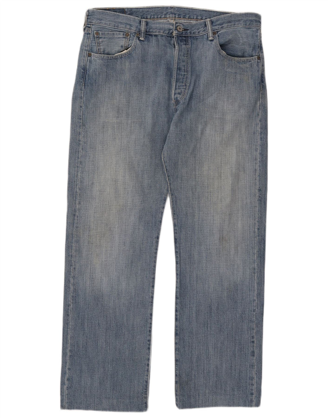 Levi's Herren 501 Straight Jeans W36 L34 Blaue Baumwolle