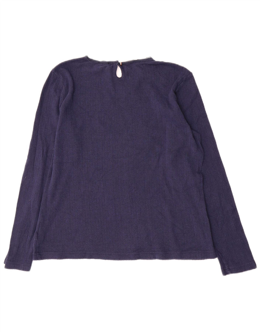 Joules Damen Top Langarm UK 16 Large Marineblau Baumwolle