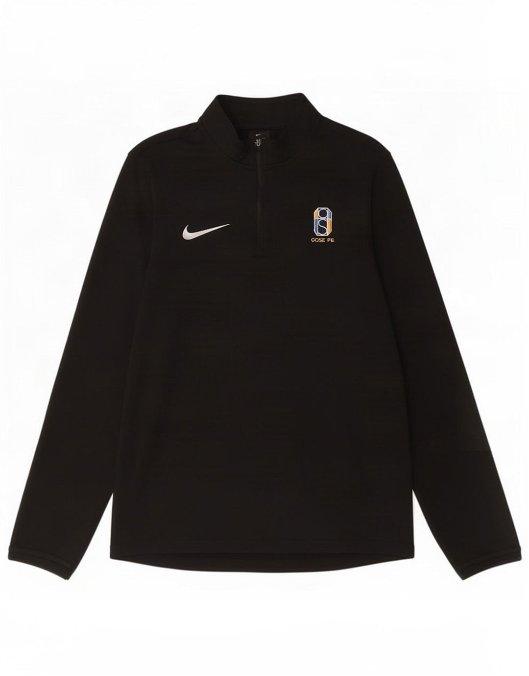 Nike Herren-Pullover-Trainingsanzugoberteil mit Reißverschluss, Größe S, Schwarz, Polyester