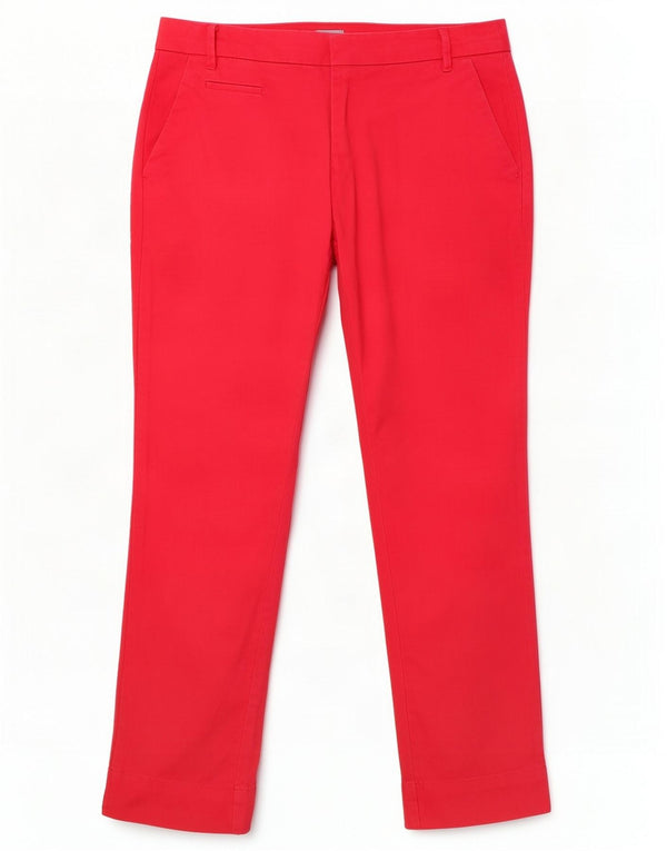 Patagonia Slim Chino-Hose für Damen, US 0, XS, B28, L26, rote Baumwolle