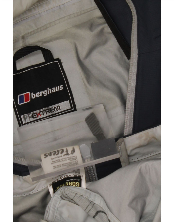 BERGHAUS Herren-Regenjacke mit Kapuze, UK 38, mittelmarineblaues Nylon