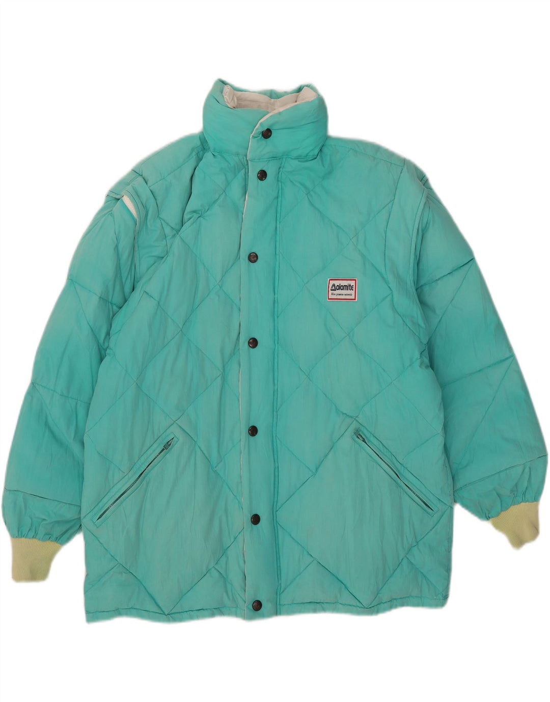 Dolomite Herren Kapuzenjacke, wendbar, wattiert, UK 36, Größe S, Weiß, Polyester
