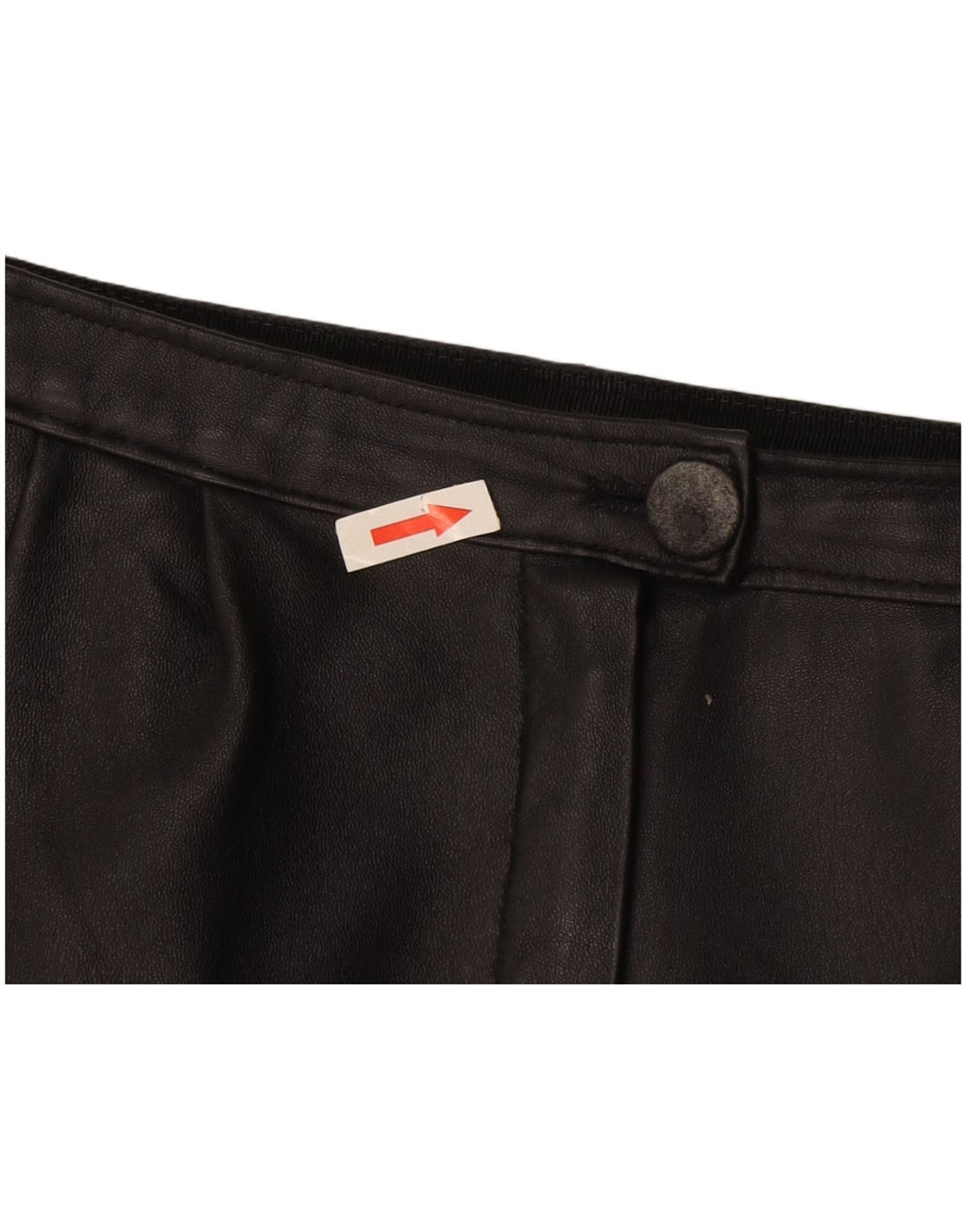Vintage Damen Lederrock W28 Medium Schwarz