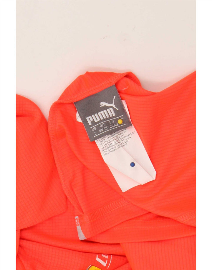 Puma Herren Poloshirt Small Orange Polyester
