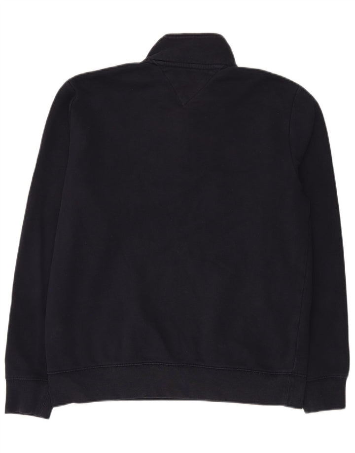 Tommy Hilfiger Herren-Sweatshirt mit grafischem Reißverschluss, mittleres Marineblau