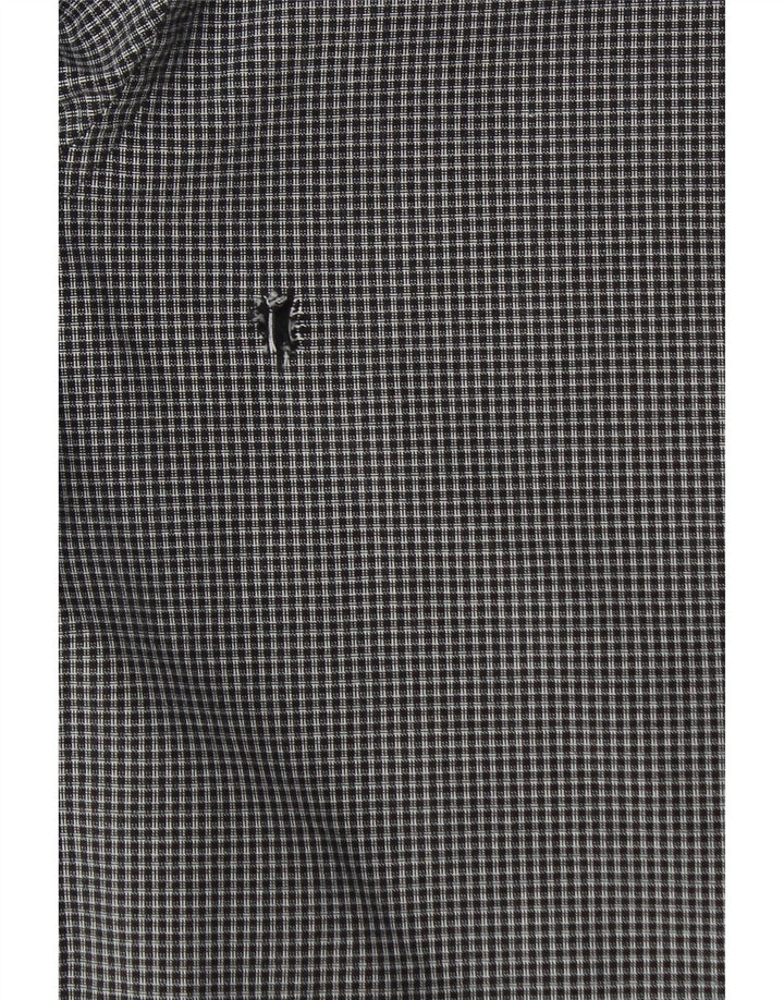 Superdry Herren-Hemd aus mittelblauer Gingham-Baumwolle in Marineblau
