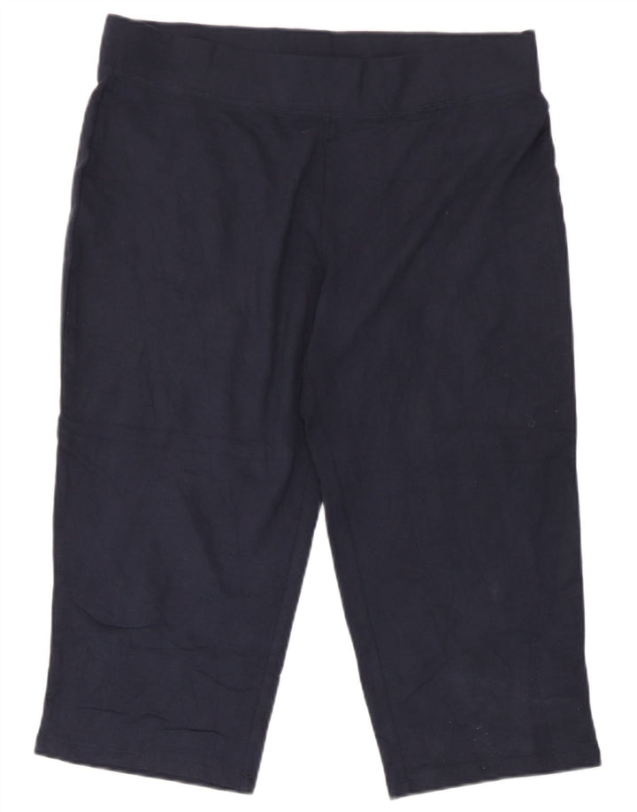 Marks & Spencer Damen Capri-Trainingshose UK 12 Mittel Marineblau