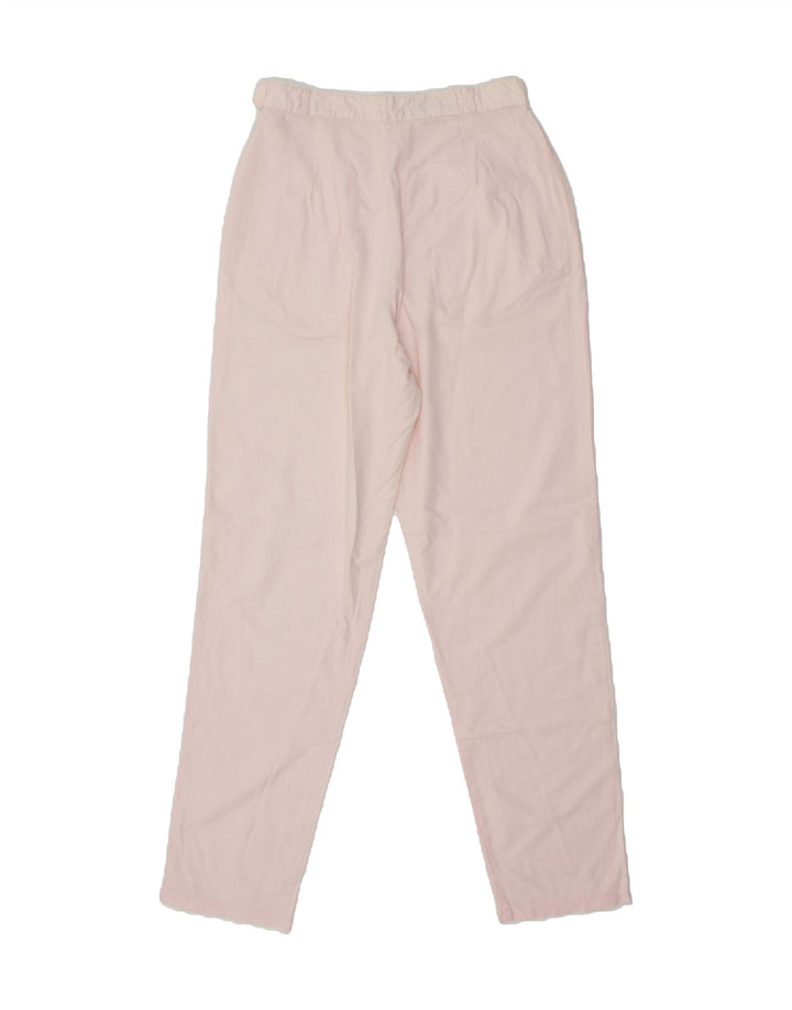 VINTAGE Womens Slim Chino Trousers W26 L31 Pink Vintage Vintage and Second-Hand Vintage from Messina Hembry 