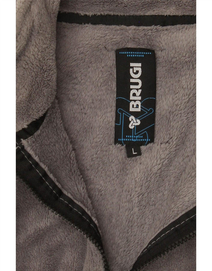 BRUGI Herren Fleecejacke UK 40 Large Grau