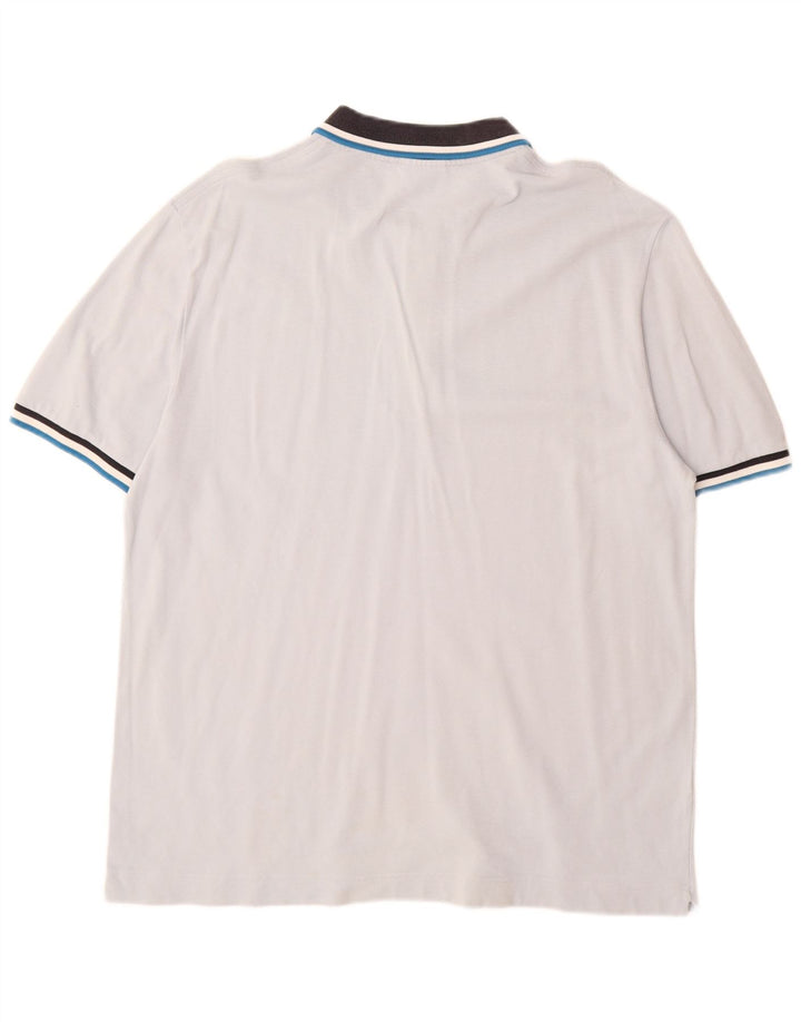 Lacoste Herren Poloshirt Größe 7 2XL Blaue Baumwolle