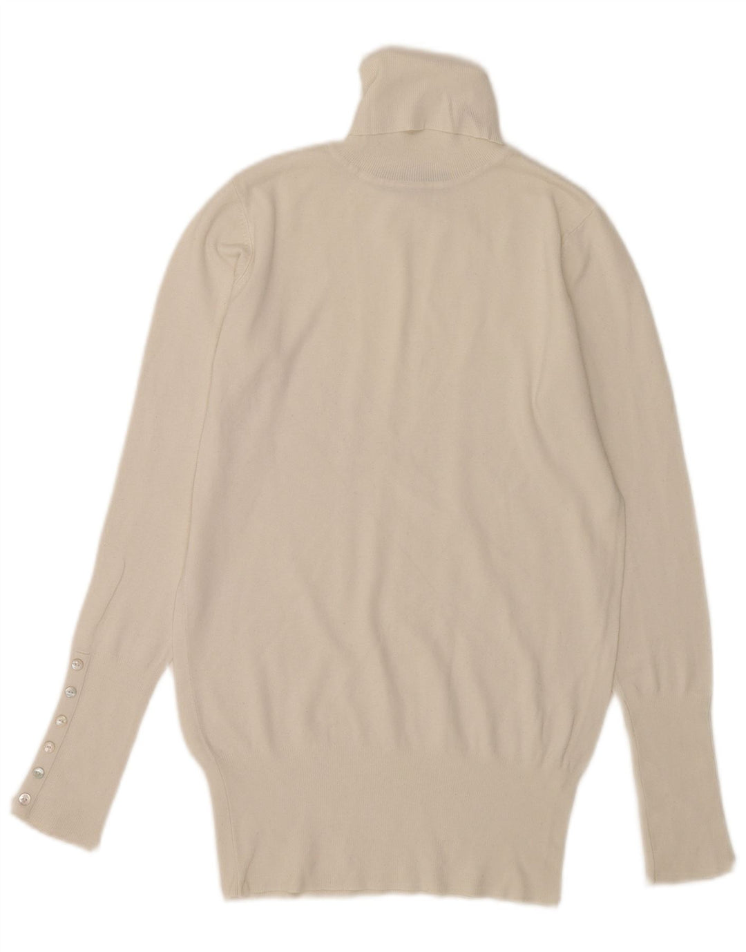 Rollkragenpullover für Damen von Zara, Gr. 12, Mittelweiß, Viskose