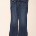 Levi's Damen 524 Too Superlow Bootcut Jeans Größe 13 Large W34 L28 Blau