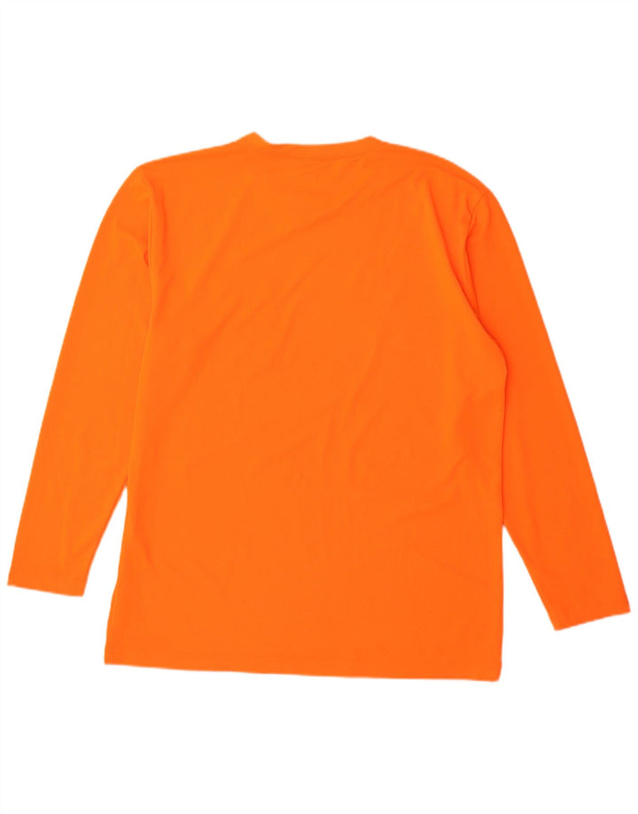 Dickies Herren-Oberteil, langärmelig, groß, orangefarbenes Polyester