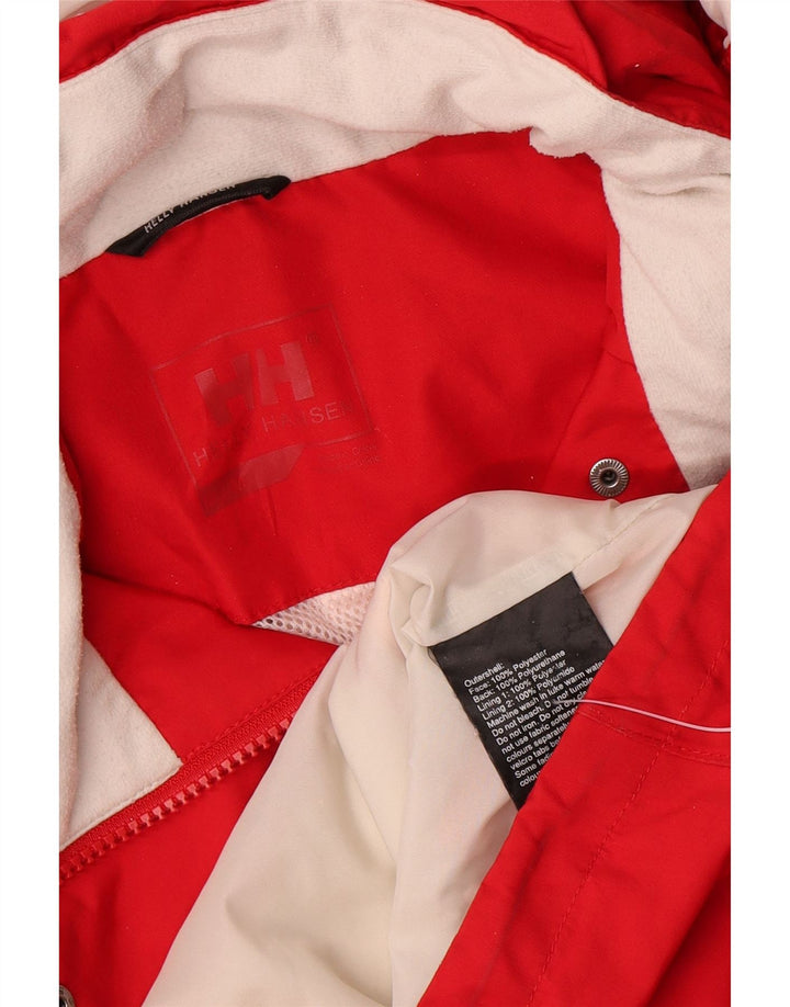 Helly Hansen Damen-Regenjacke mit Kapuze, UK 14, Mittelrot, Polyester