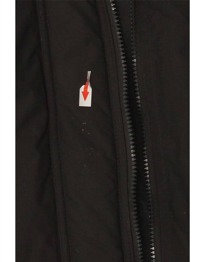 Superdry Damen-Windbreakerjacke mit Kapuze, UK 14, mittelgraues Nylon